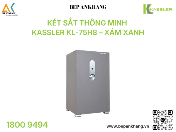 Két sắt thông minh Kassler KL-75H8 – Xám Xanh